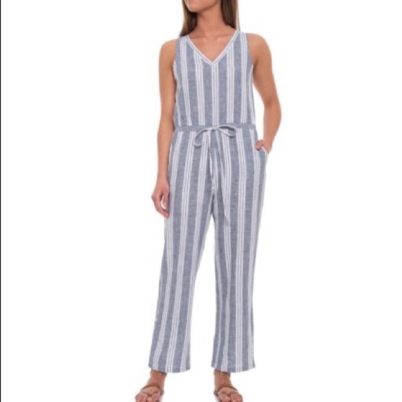 canovas striped jumpsuit